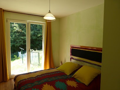 Gîte Des Graviers : Location de vacances eco gite/chalet 6 personnes, 2 chambres, terrasse, jardin, dans le parc naturel régional des Ballons des Vosges, proche Alsace, Mulhouse à Rougemont-le-Château, Territoire de Belfort, Bourgogne-Franche-Comté, Gîte à Rougemont-le-Château
