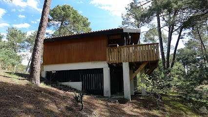 Location de vacances chalet en bois entre océan et lac à Maubuisson, proche Bombannes et du vignoble Bordelais, Gîte à Carcans